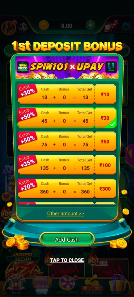 Spin 101 App